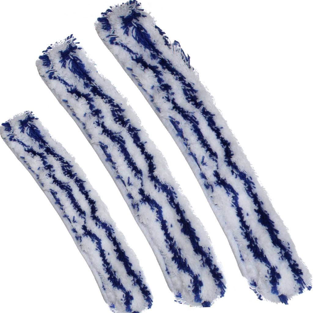 Inwashoes Microvezel blauw/wit Semi