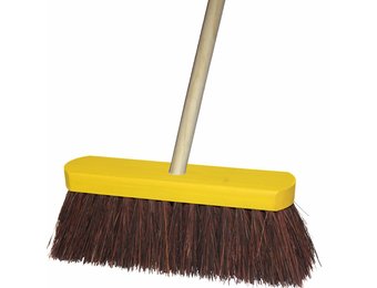 Straatveger bahia 75% geel gelakt