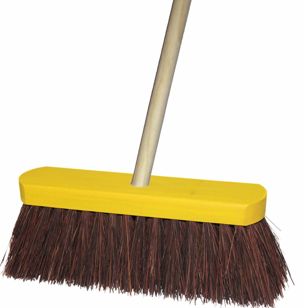 Straatveger bahia 75% geel gelakt