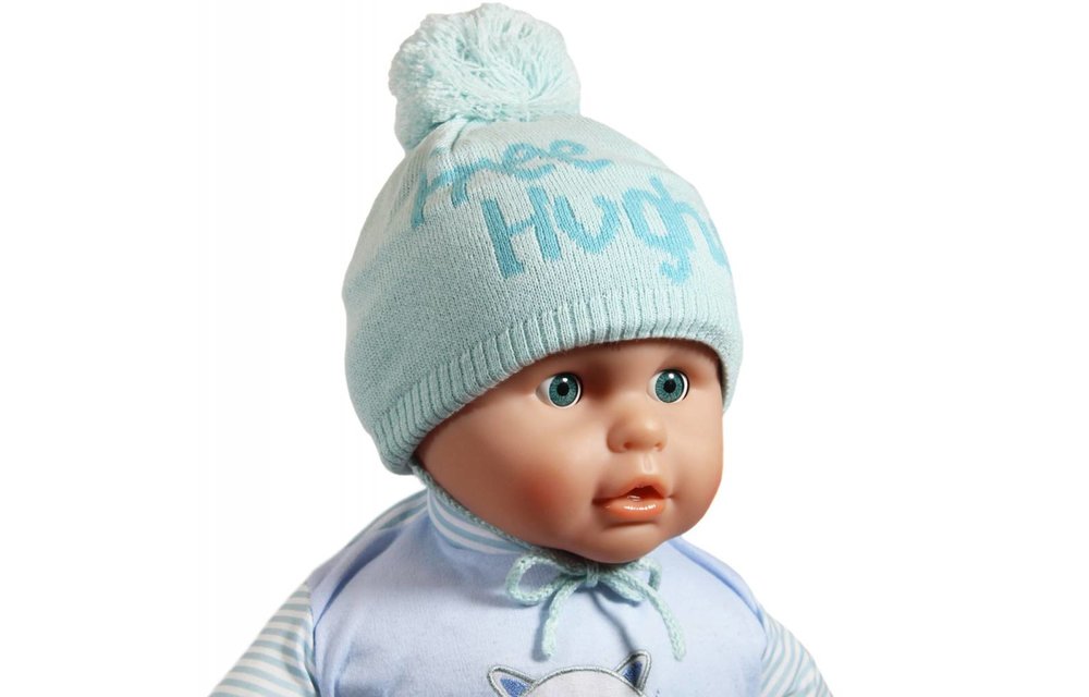 Babymuts pompom "Free Hughs" mint Babymuts pompom "Free Hughs" mint