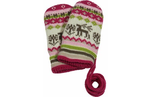 Baby want met koord eland roze