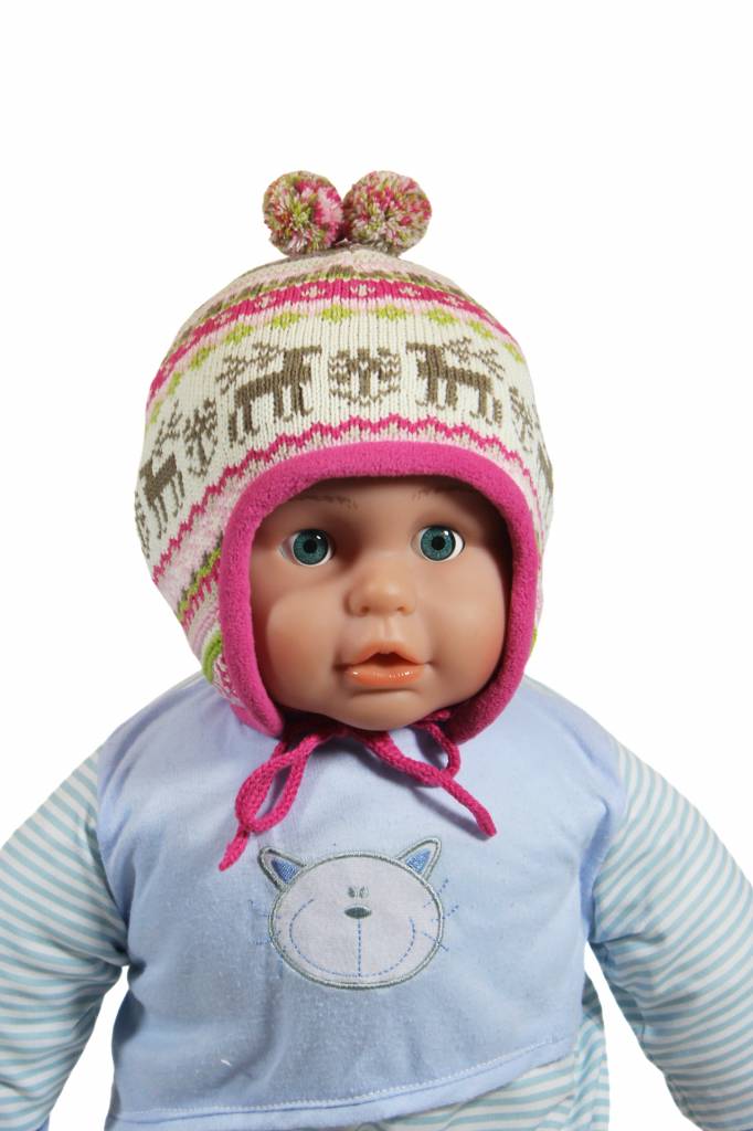 Baby- kindermuts Eland roze Baby- kindermuts Eland roze