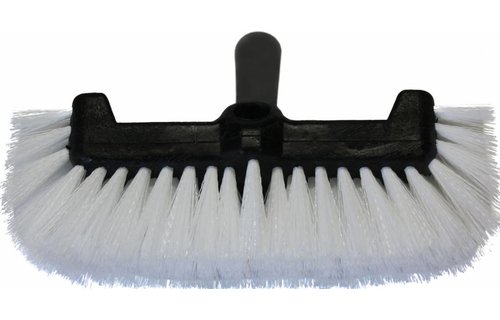 Waterdoorlatende harde schoonmaakborstel wit