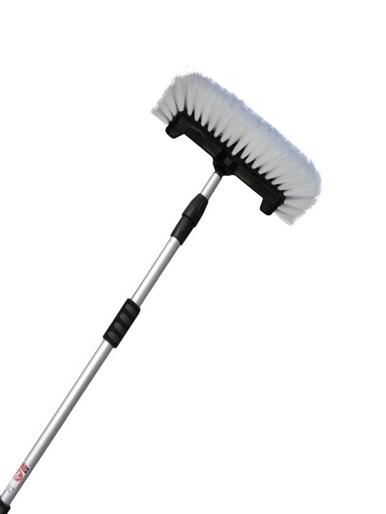 Waterdoorlatende harde schoonmaakborstel wit