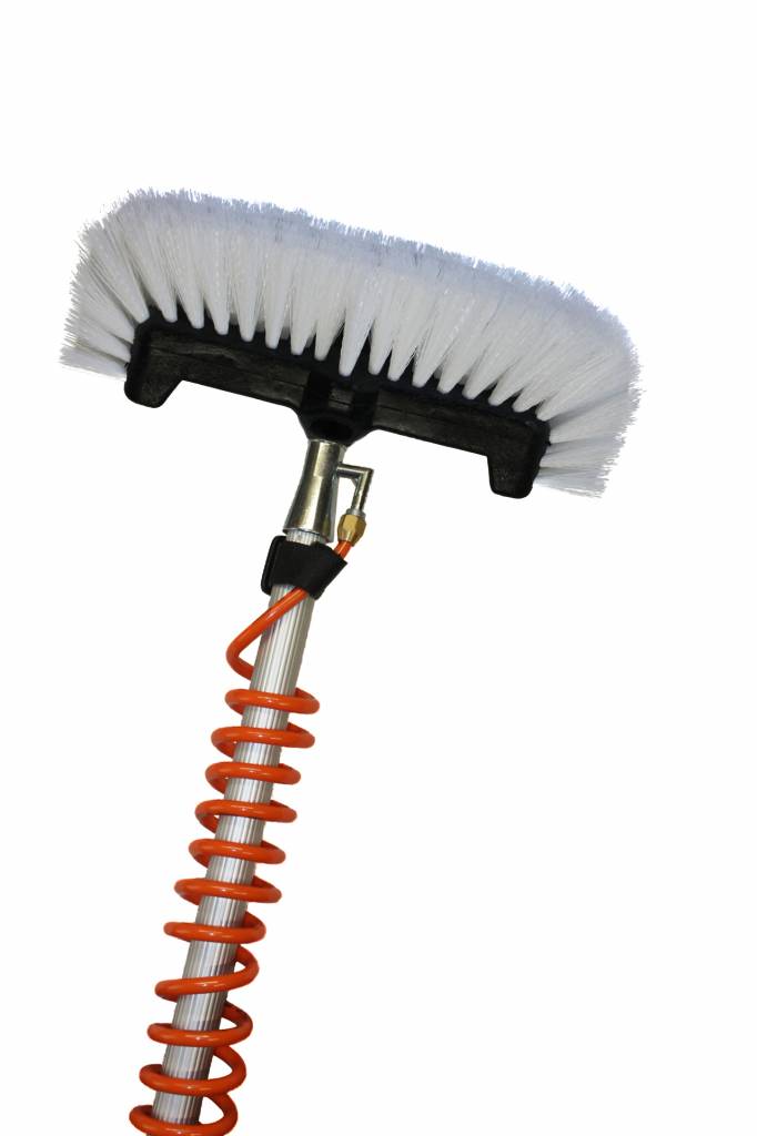 Waterdoorlatende harde schoonmaakborstel wit