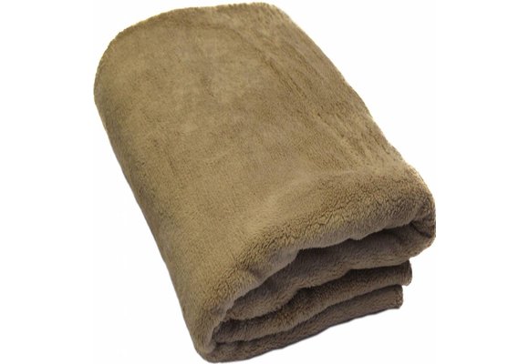 Fleece Plaid met extra zak 127 x 152 cm Beige