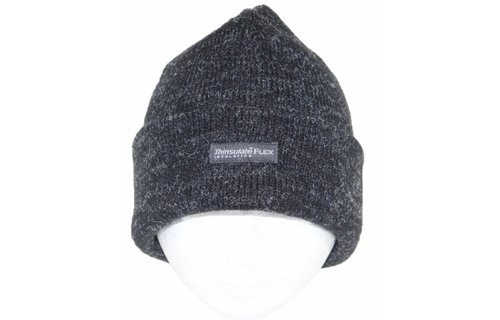 Muts Thinsulate Dubbel Zwart/Grijs gespikkeld