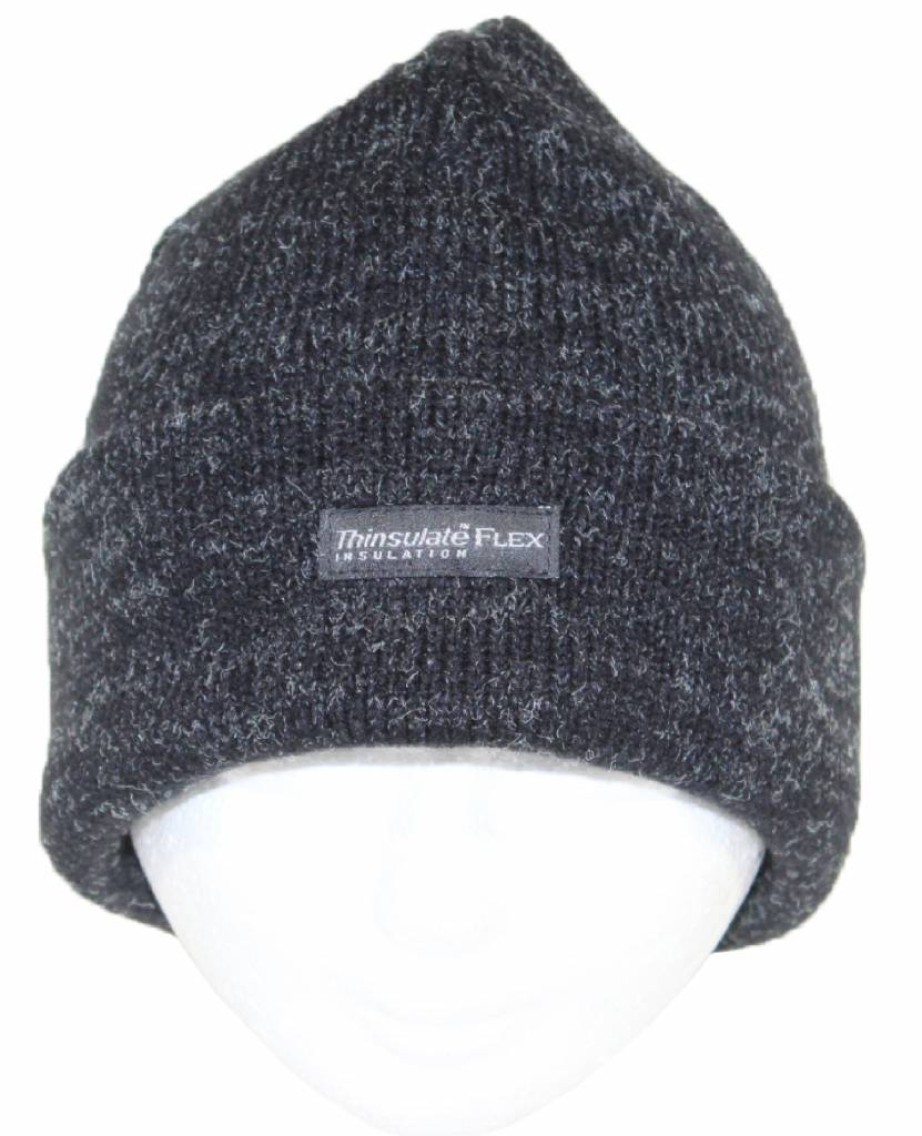 Muts Thinsulate Dubbel Zwart/Grijs gespikkeld