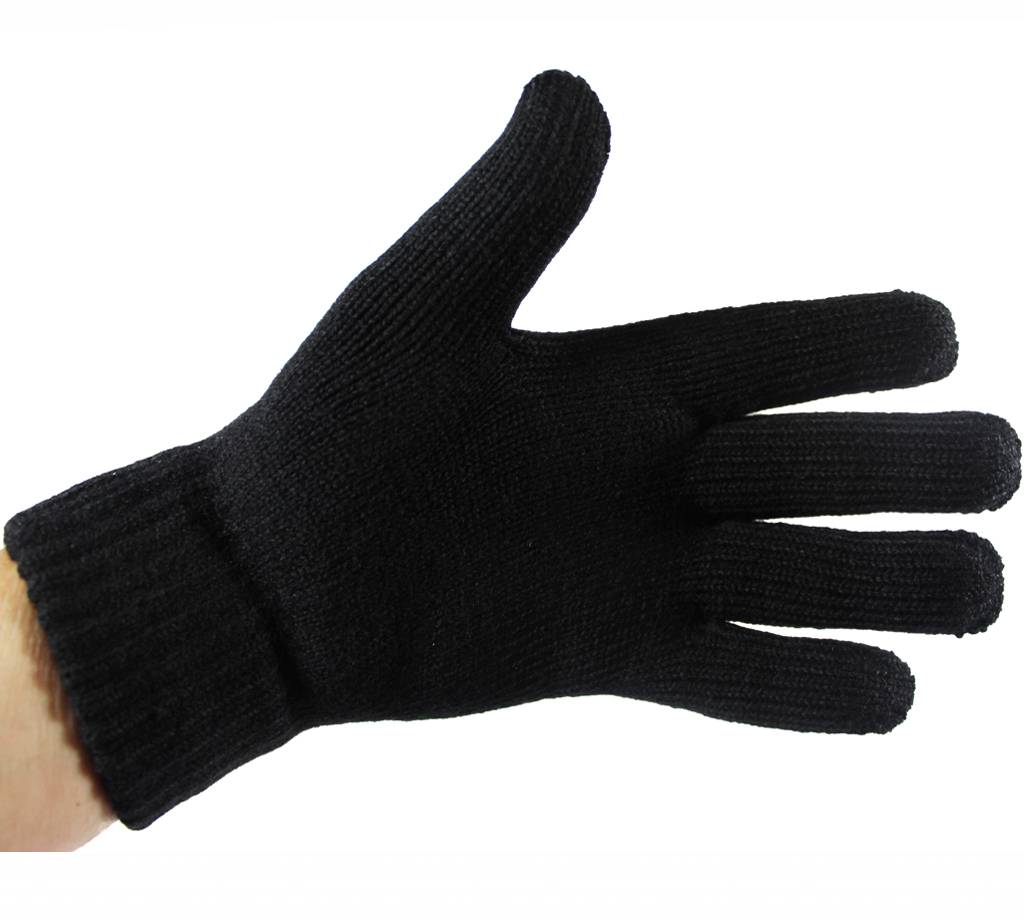 Heren handschoenen met pels zwart Heren handschoenen met pels zwart