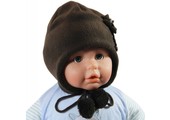 Baby / Kindermuts fleece bruin