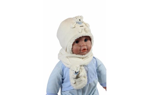 Baby Muts en Sjaal Fleece / Teddy