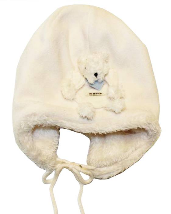 Babymuts fleece met beertje