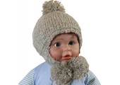 Baby- Kindermuts Mohair beige