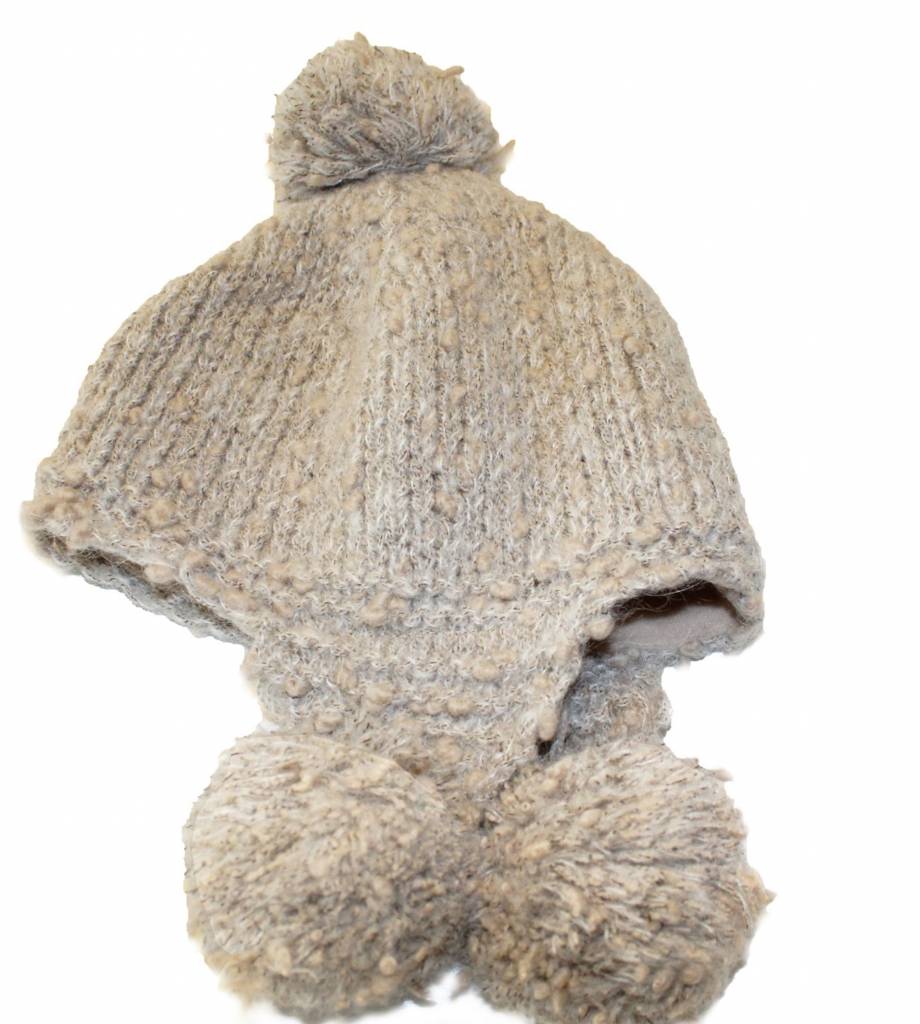 Baby- Kindermuts Mohair beige
