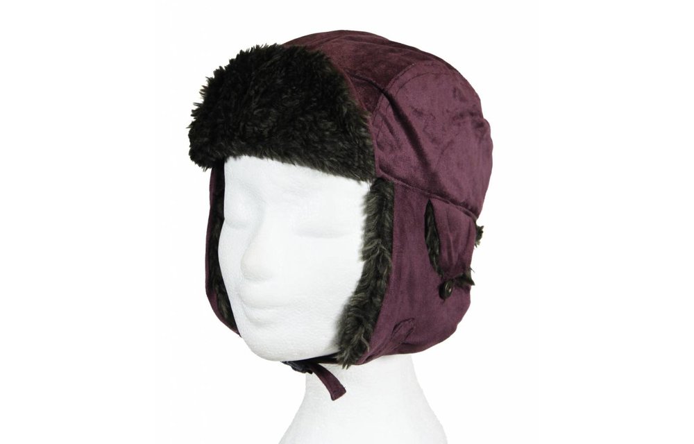 Pilotenmuts kids Aubergine Pilotenmuts kids Aubergine