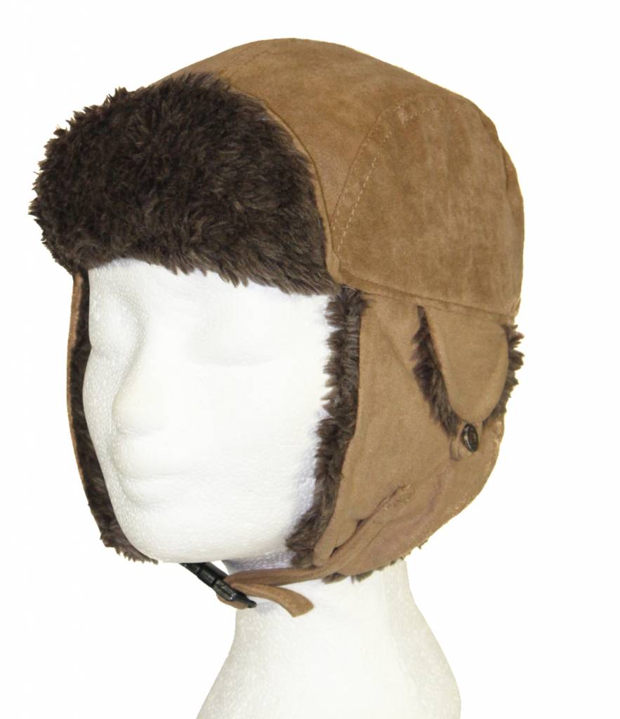 Pilotenmuts kids Beige