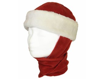 Kindermuts pels met sjaal Orange