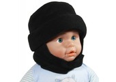 Sjaalmuts baby's zwart