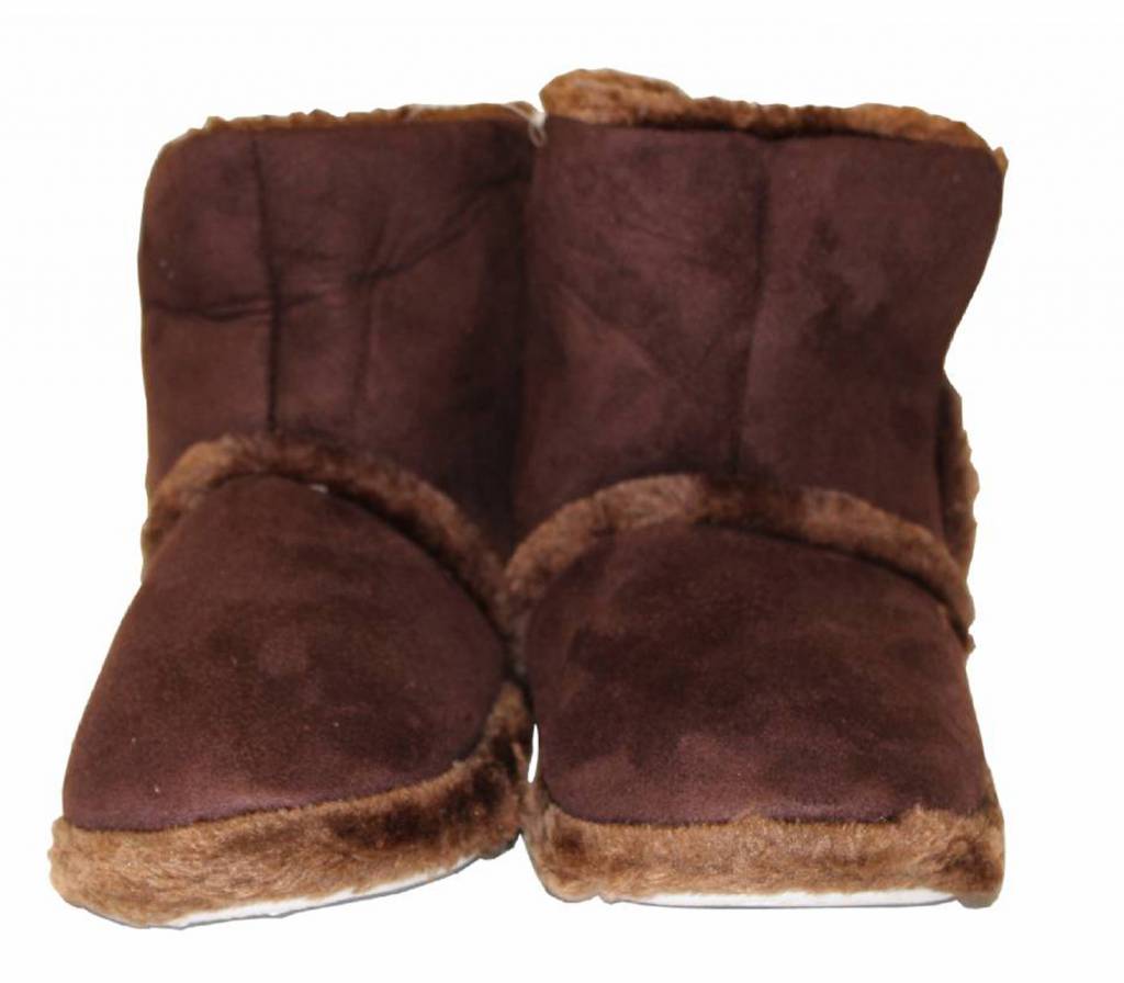 Pantoffels hoog met velcrostrip Heren