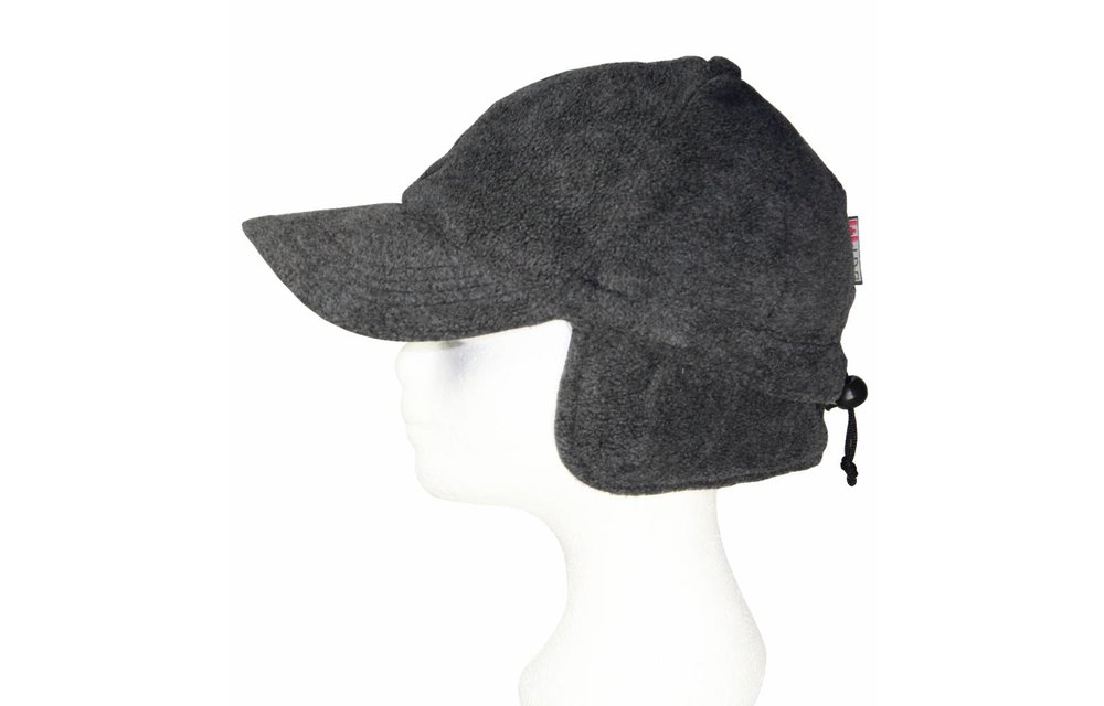 Fleece pet met oorflappen Grijs / antraciet Fleece pet met oorflappen Grijs / antraciet