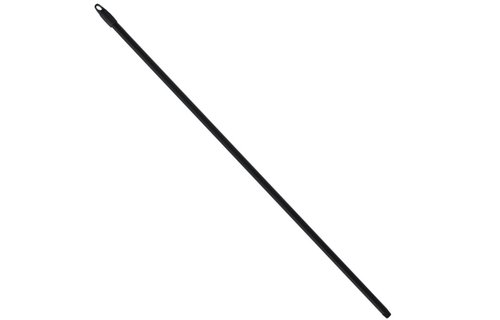 Borstelsteel zwart gelakt 150 cm. Ø 24 mm. It/dr