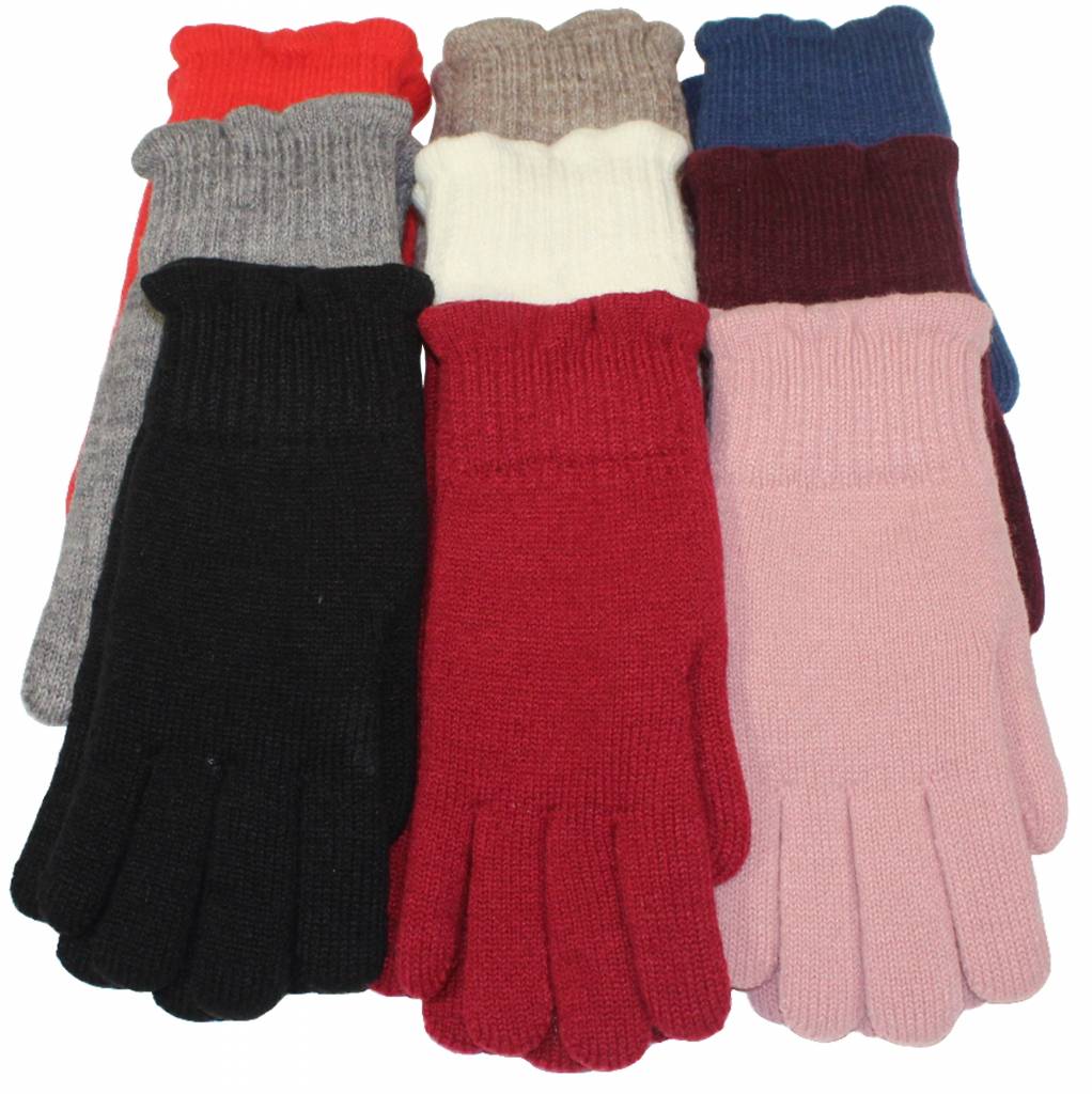 Dames Handschoenen met pels in verschillende kleuren