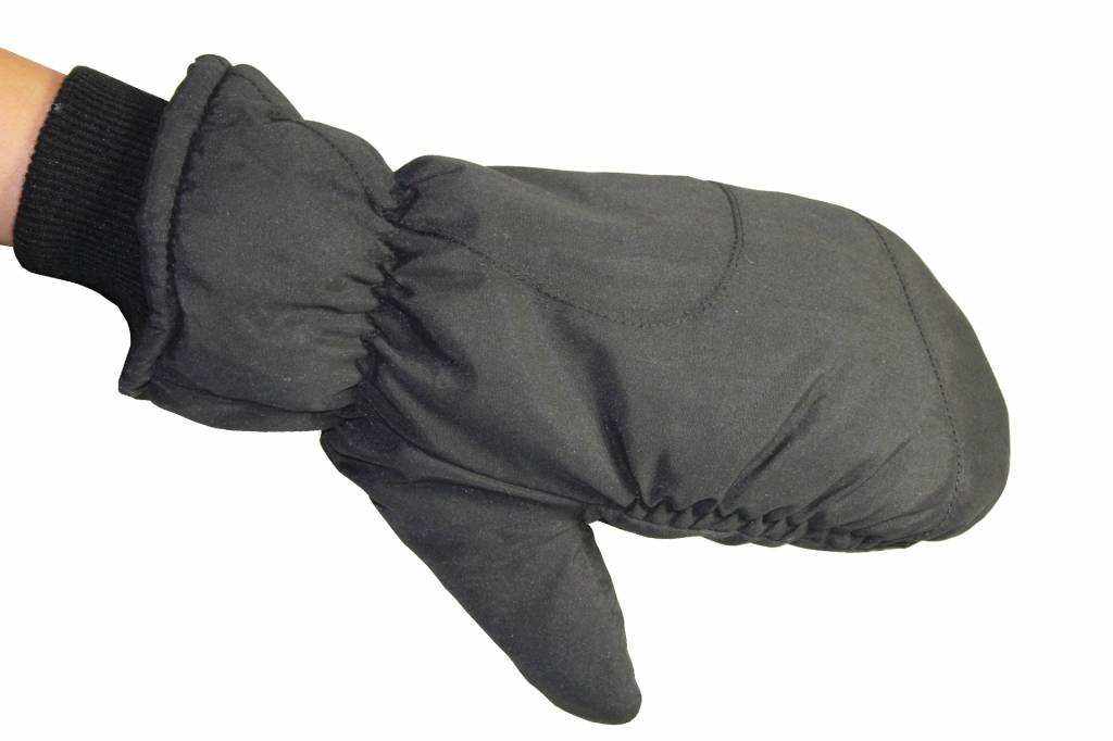 Ski Wanten met boord Zwart