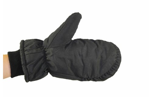 Ski Wanten met boord Zwart