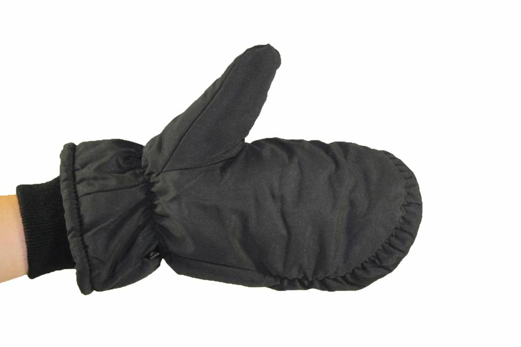 Ski Wanten met boord Zwart