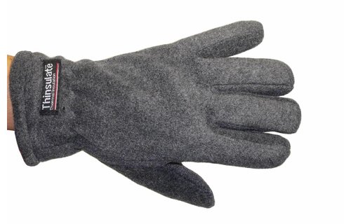 Fleece handschoenen Dames Grijs