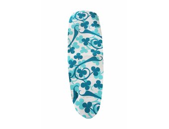 Mouwplankovertrek 59 cm x 21 cm Blauw/groen klaverblad