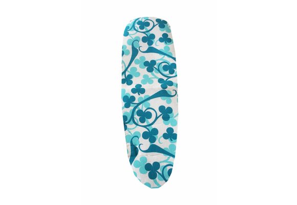 Mouwplankovertrek 59 cm x 21 cm Blauw/groen klaverblad