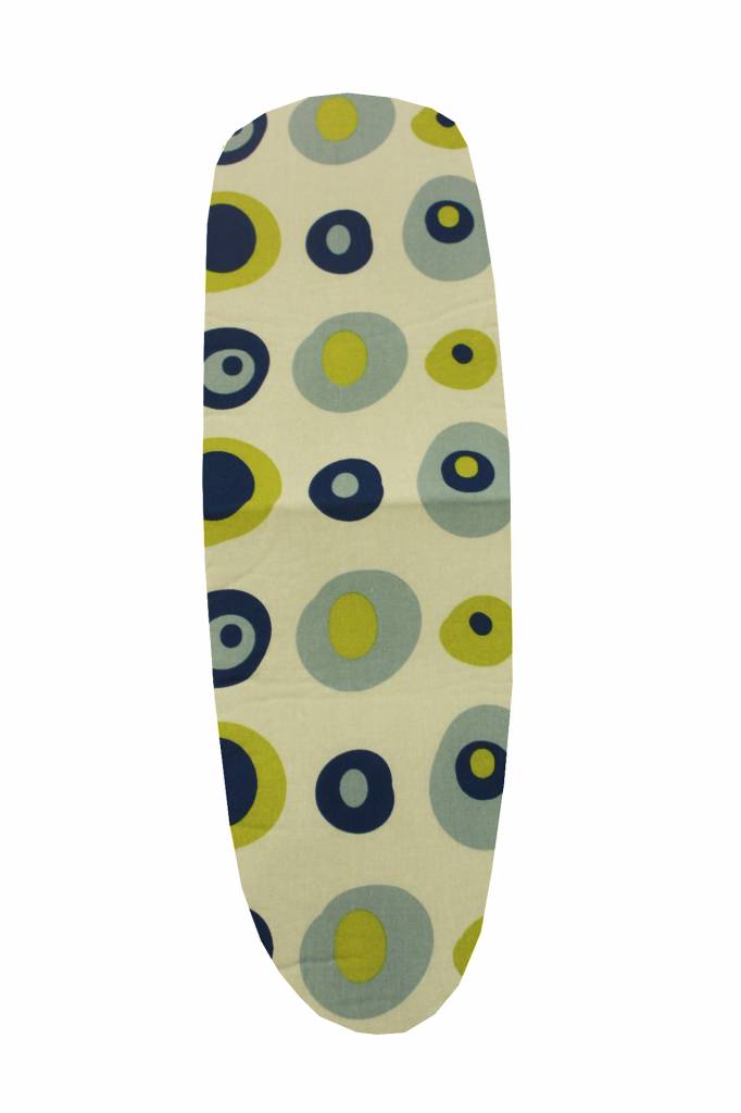 Mouwplankovertrek 59 cm x 21 cm blauw/groen balls