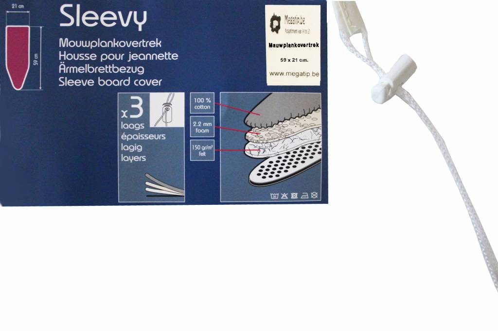 Mouwplankovertrek 59 cm x 21 cm blauw/groen balls Mouwplankovertrek 59 cm x 21 cm blauw/groen balls