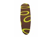 Mouwplankovertrek 59 cm x 21 cm Bruin / fluo ring
