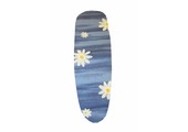 Mouwplankovertrek 59 cm x 21 cm Blauw / witte bloem