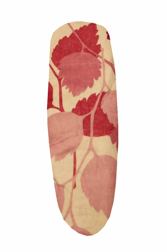 Mouwplankovertrek met elastiek 65 x 22 cm roze bloem