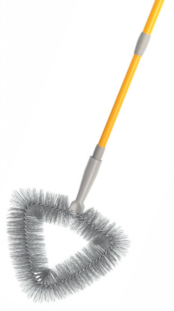 Synthetische Spinnenborstel driehoek