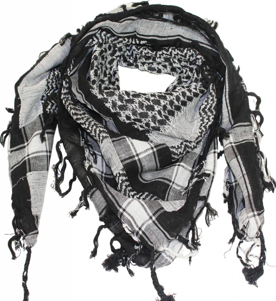 Arafat PLO sjaal Zwart/Wit - Megatip.be