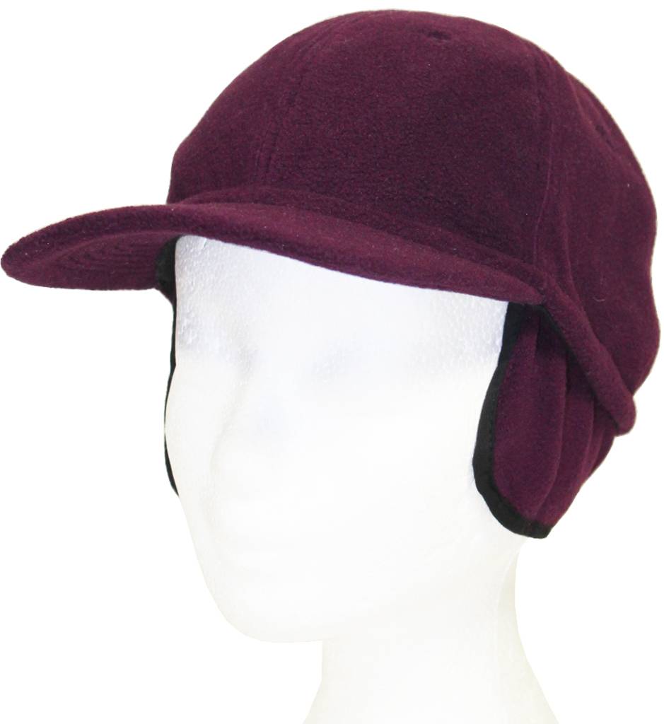 Mauve Fleece pet met oorflappen