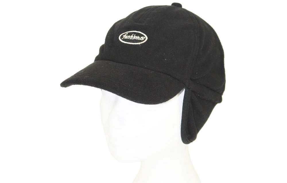Fleece pet met oorflappen "Fashions" Zwart Fleece pet met oorflappen "Fashions" Zwart