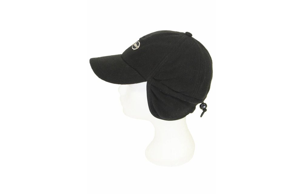 Fleece pet met oorflappen "Fashions" Zwart Fleece pet met oorflappen "Fashions" Zwart