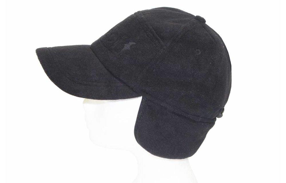 Kinder pet fleece met oorflappen "One off" Zwart Kinder pet fleece met oorflappen "One off" Zwart
