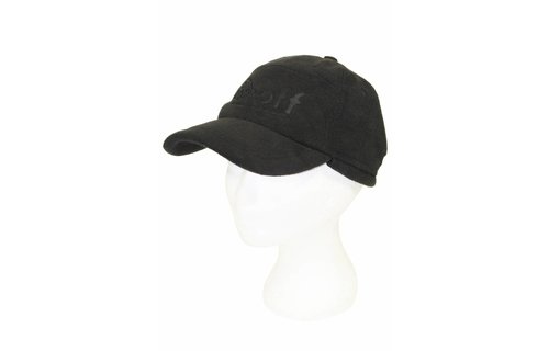 Kinder pet fleece met oorflappen "One off" Zwart