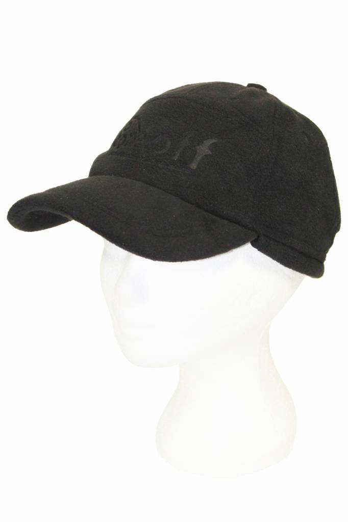 Kinder pet fleece met oorflappen "One off" Zwart Kinder pet fleece met oorflappen "One off" Zwart