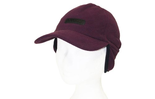 Kinder pet fleece met oorflappen "Outdoor" Mauve