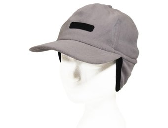 Kinder pet fleece met oorflappen "Outdoor" licht Grijs