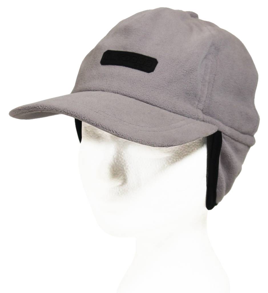 Kinder pet fleece met oorflappen "Outdoor" licht Grijs