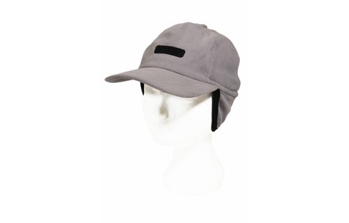 Kinder pet fleece met oorflappen "Outdoor" licht Grijs