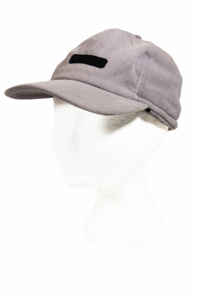 Kinder pet fleece met oorflappen "Outdoor" licht Grijs
